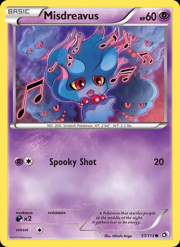 Misdreavus card in English