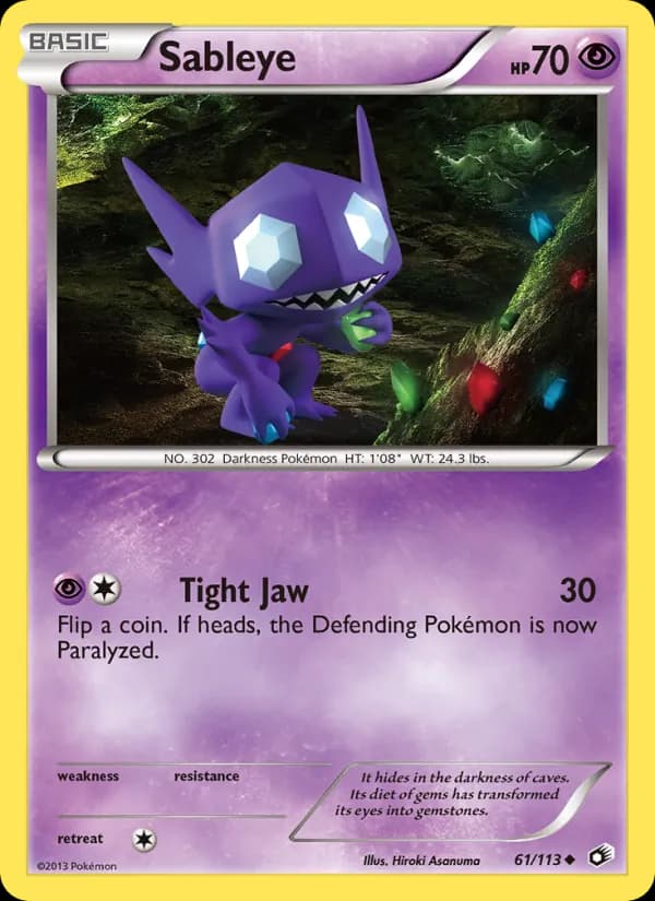 Sableye card in English