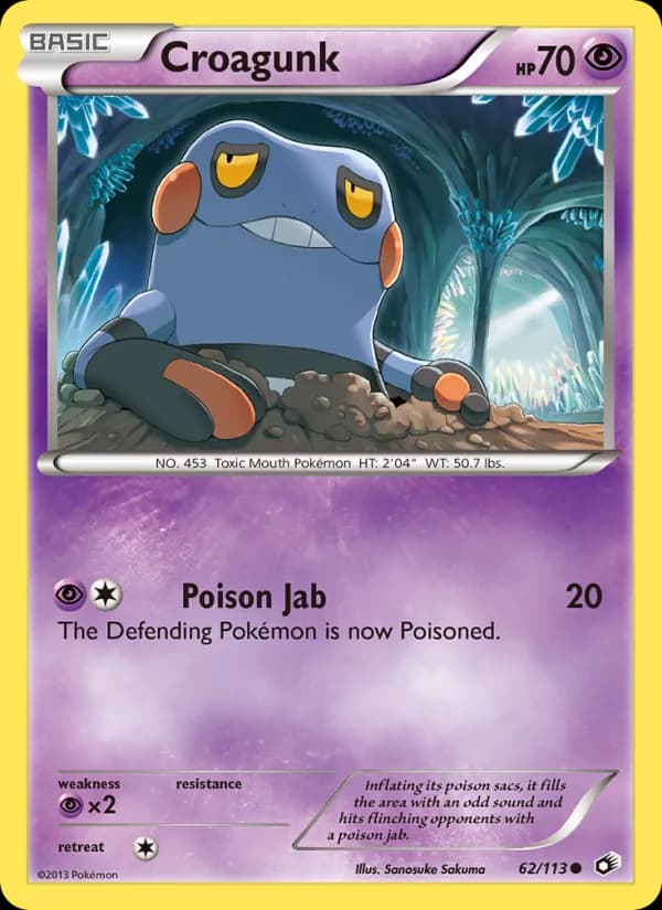 Croagunk card in English