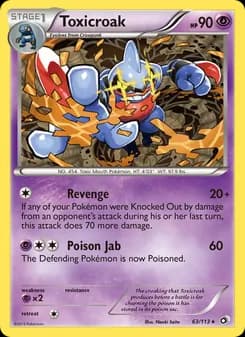 Toxicroak card in English