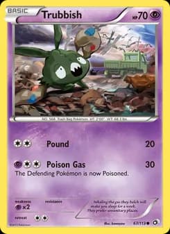 Trubbish card in English