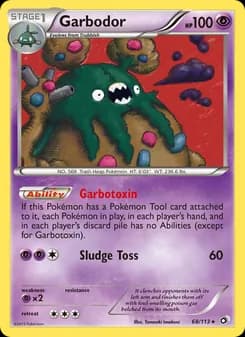 Garbodor card in English