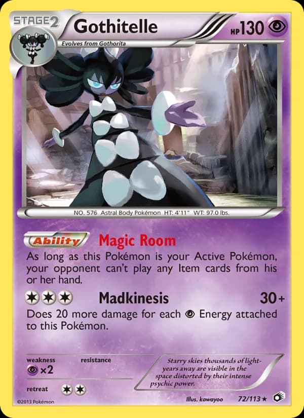 Gothitelle card in English
