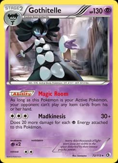 Gothitelle card in English