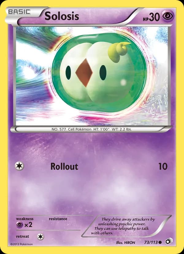 Solosis card in English