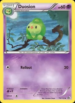 Duosion card in English