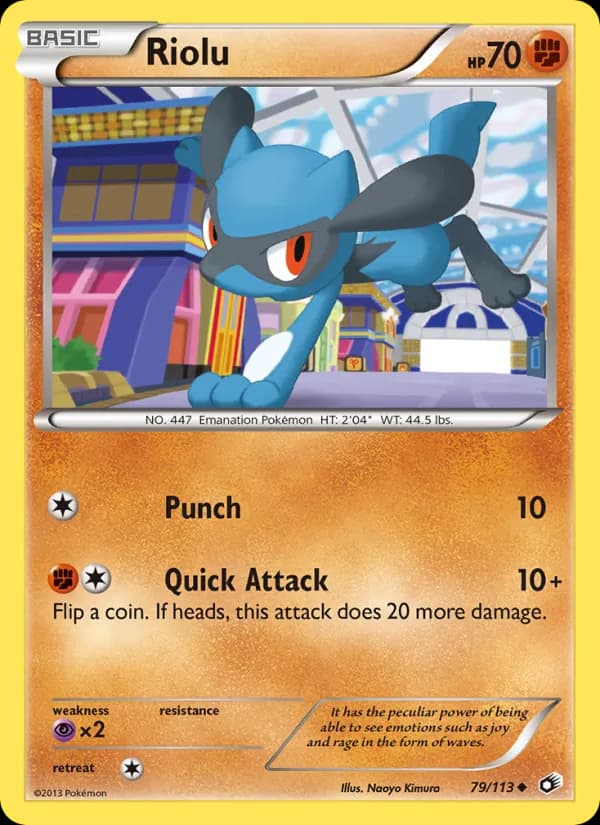 Riolu card in English