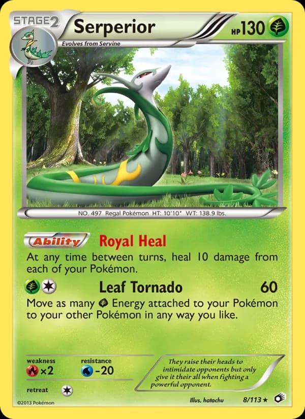 Serperior card in English