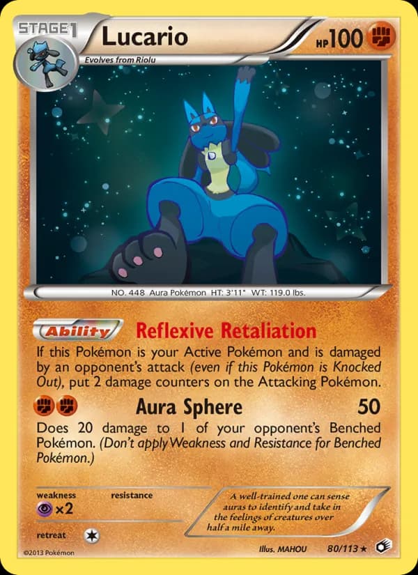 Lucario card in English