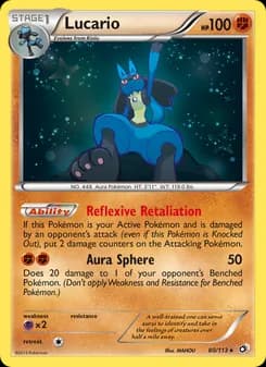 Lucario card in English