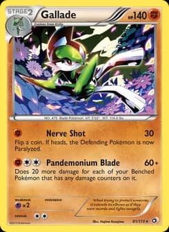 Gallade card in English