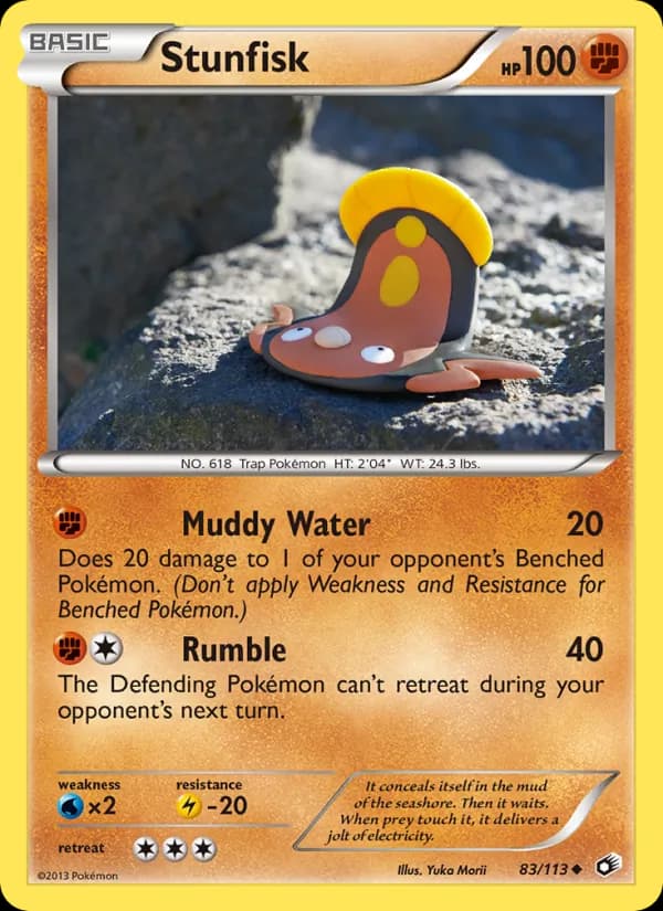 Stunfisk card in English