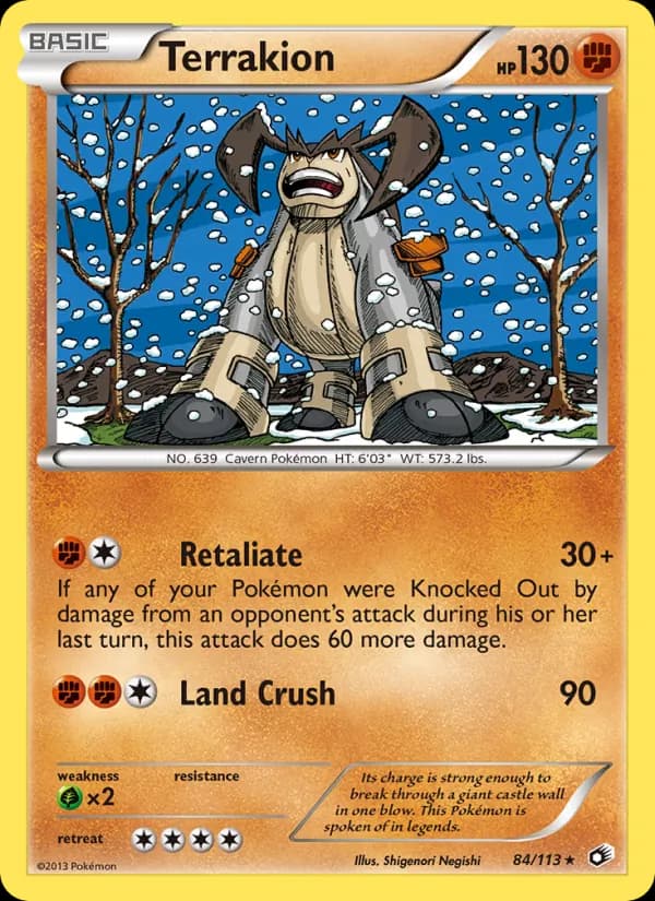 Terrakion card in English