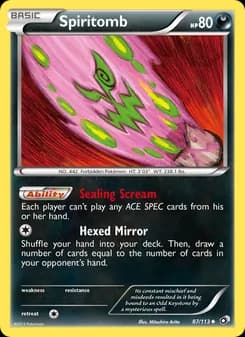 Spiritomb card in English