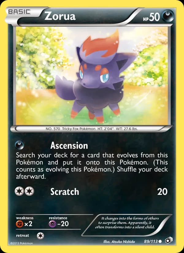 Zorua card in English
