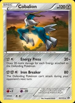 Cobalion card in English