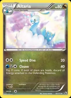 Altaria card in English