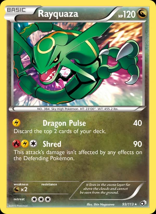 Rayquaza card in English