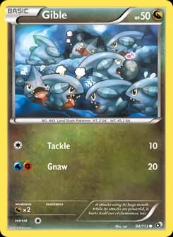 Gible card in English