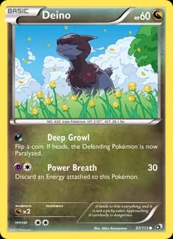 Deino card in English