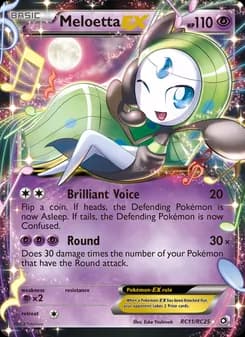 Meloetta-EX card in English