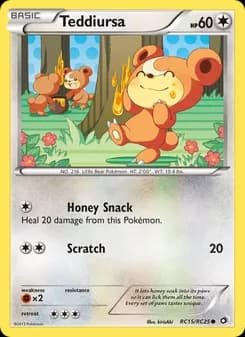 Teddiursa card in English