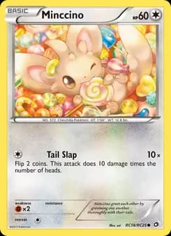 Minccino card in English