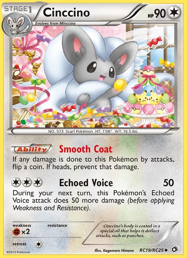 Cinccino card in English