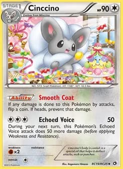 Cinccino card in English