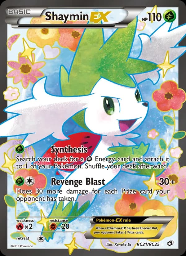 Shaymin-EX card in English