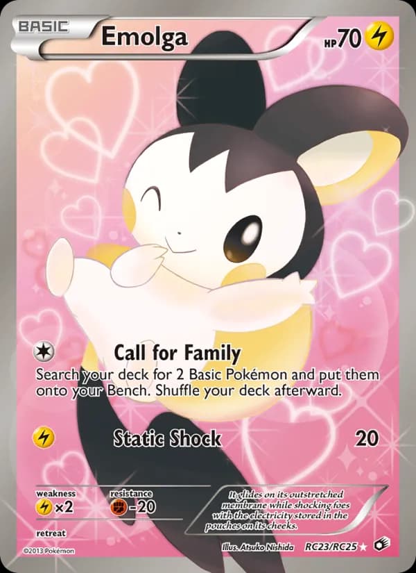 Emolga card in English