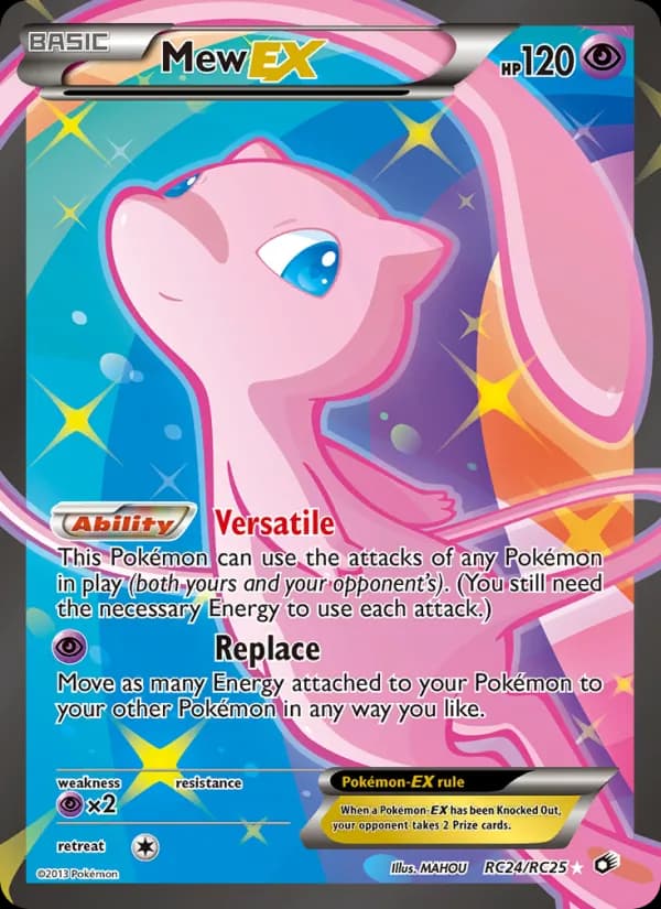 Mew-EX card in English