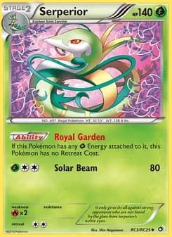 Serperior card in English