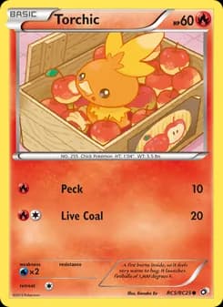 Torchic card in English