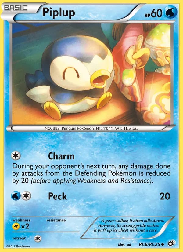 Piplup card in English