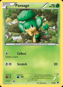 Pansage card in English