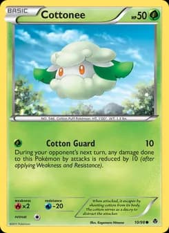 Cottonee card in English
