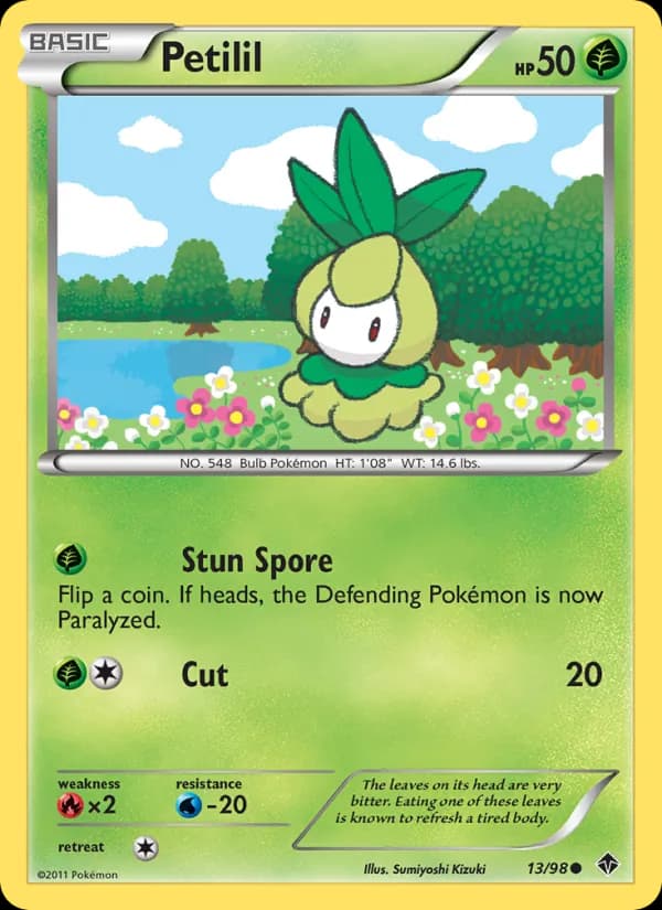 Petilil card in English