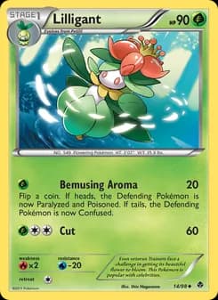 Lilligant card in English