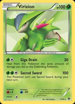Virizion card in English