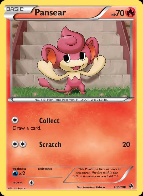 Pansear card in English