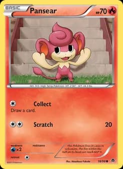 Pansear card in English
