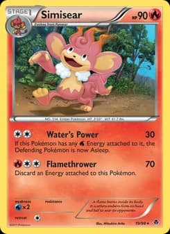 Simisear card in English
