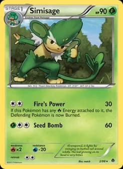 Simisage card in English