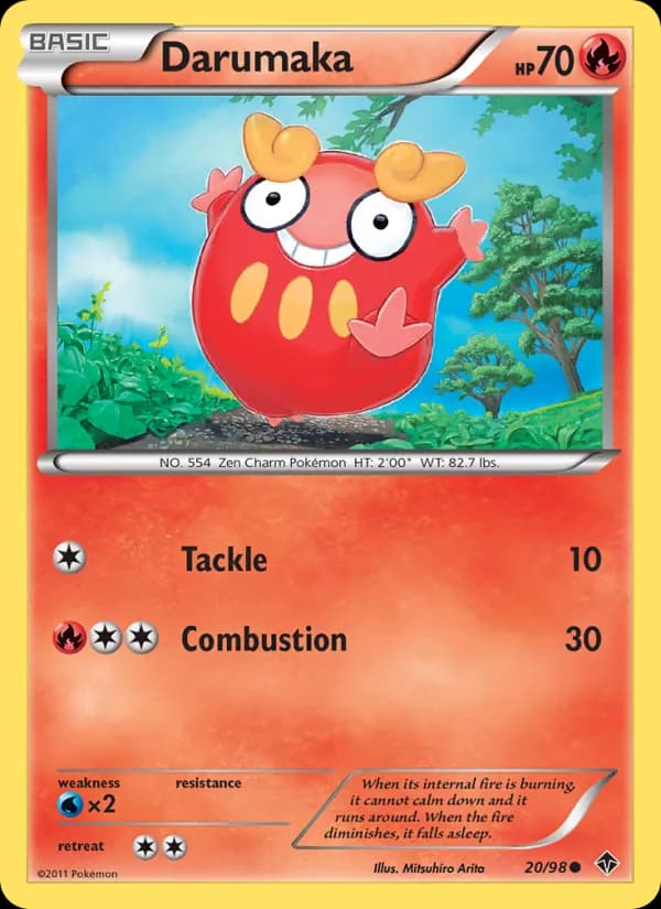 Darumaka card in English