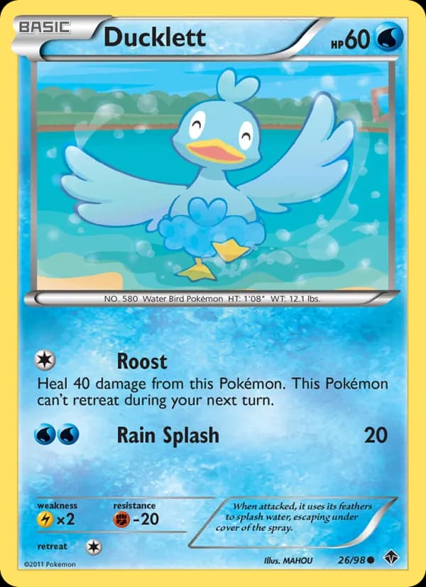 Ducklett card in English