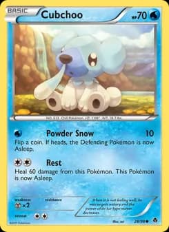 Cubchoo card in English
