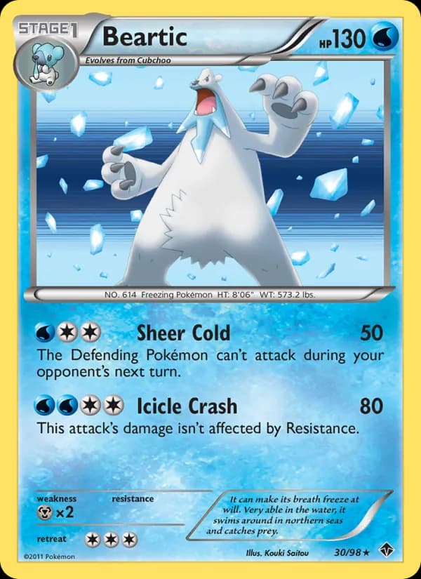 Beartic card in English
