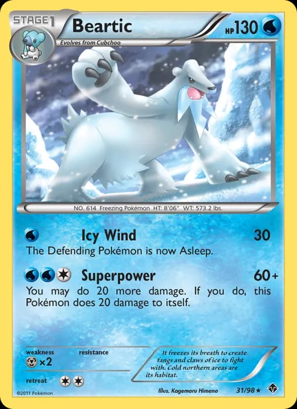 Beartic card in English
