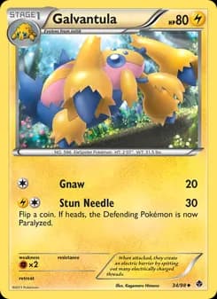 Galvantula card in English